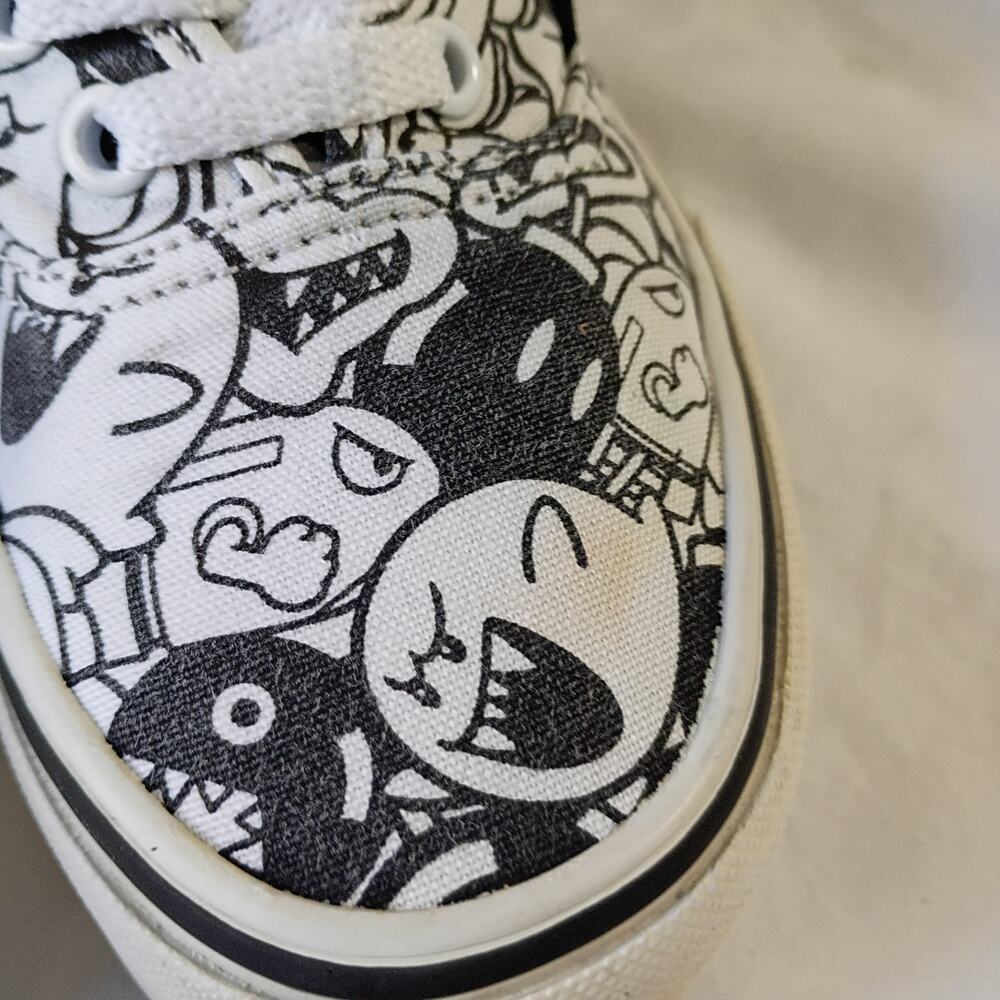 Vans Nintendo Super Mario Bros Villains Game Over Sneakers W7 M5.5 Canvas Skate - Picture 11 of 15